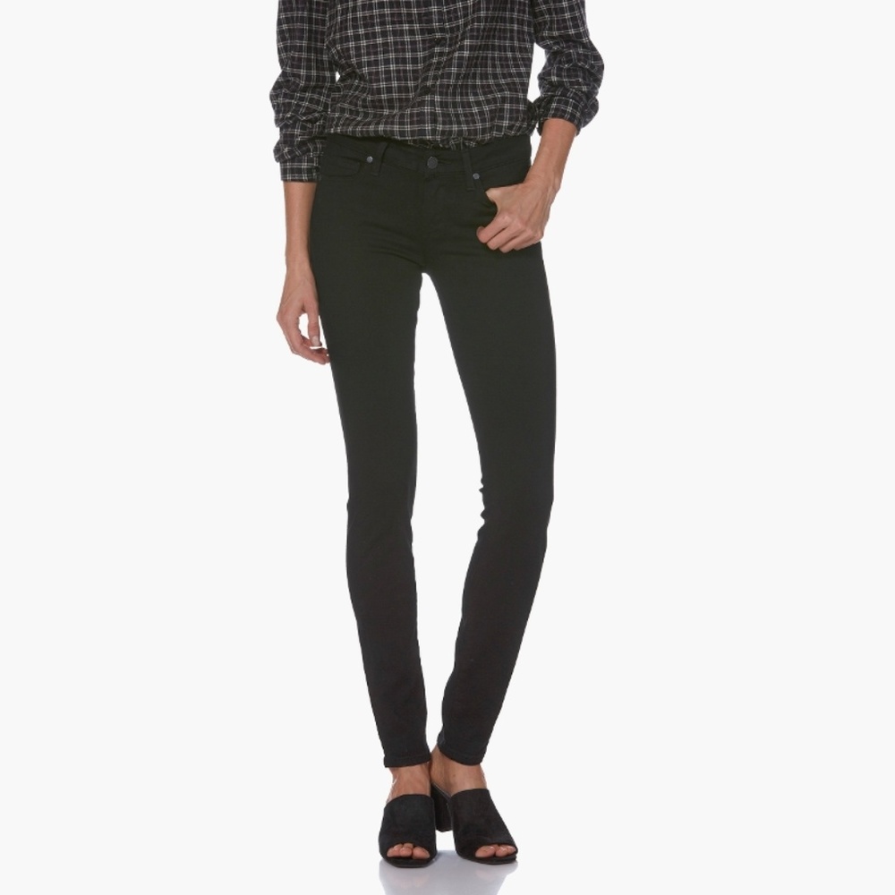 PAIGE Verdugo Ultra Skinny Black Shadow Jeans